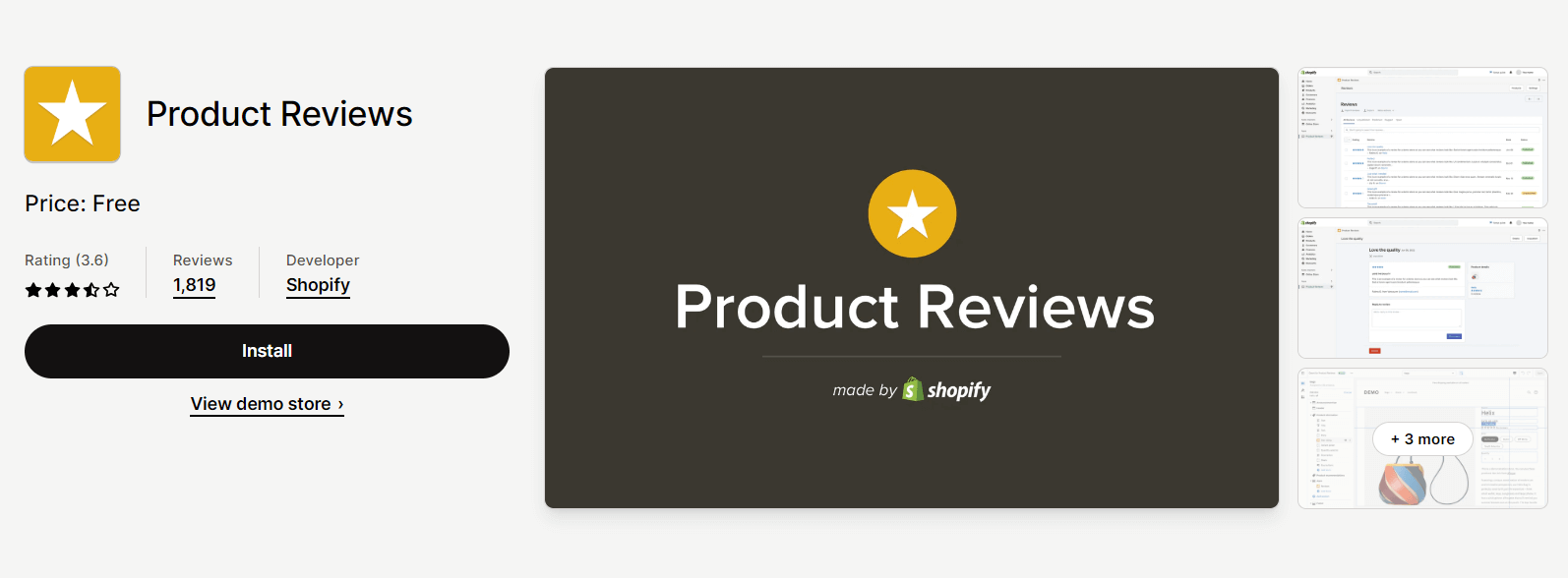 Shopify social proof apps - Product Reviews