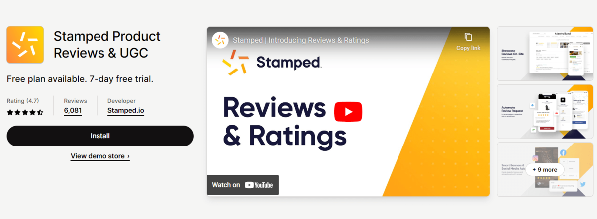 stamped.io shopify review apps
