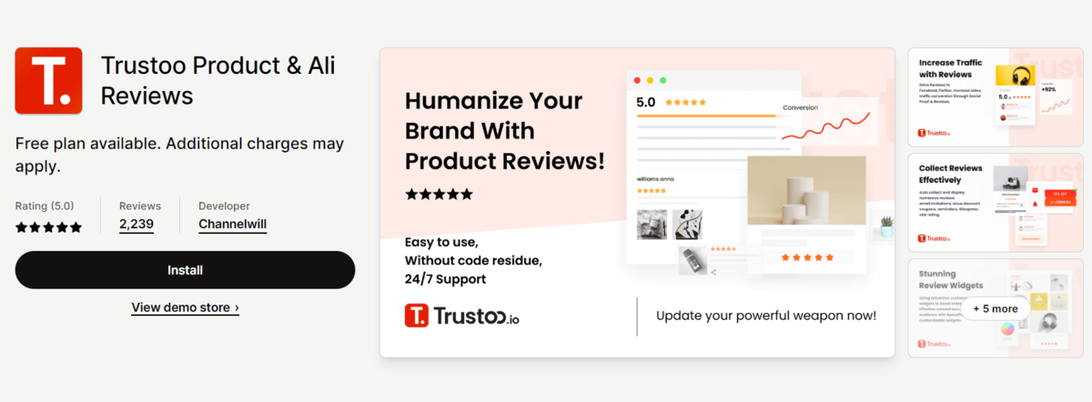 trustoo shopify review apps