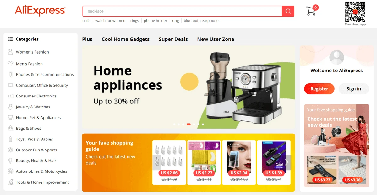 AliExpress - shopify dropshipping suppliers
