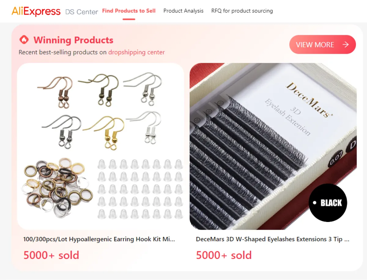 Aliexpress dropshipping center winning products