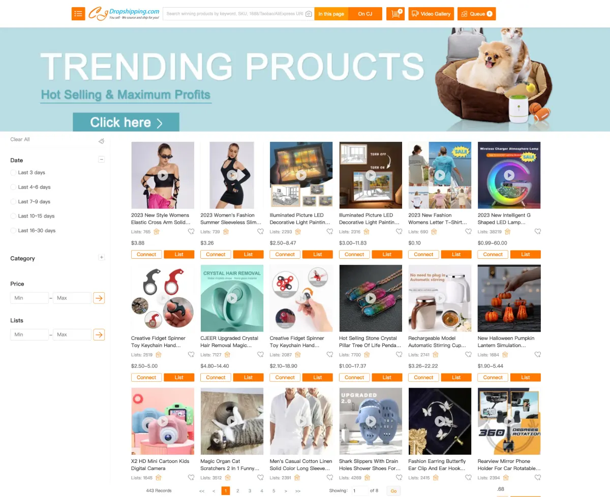 CJDropshipping Trending Products