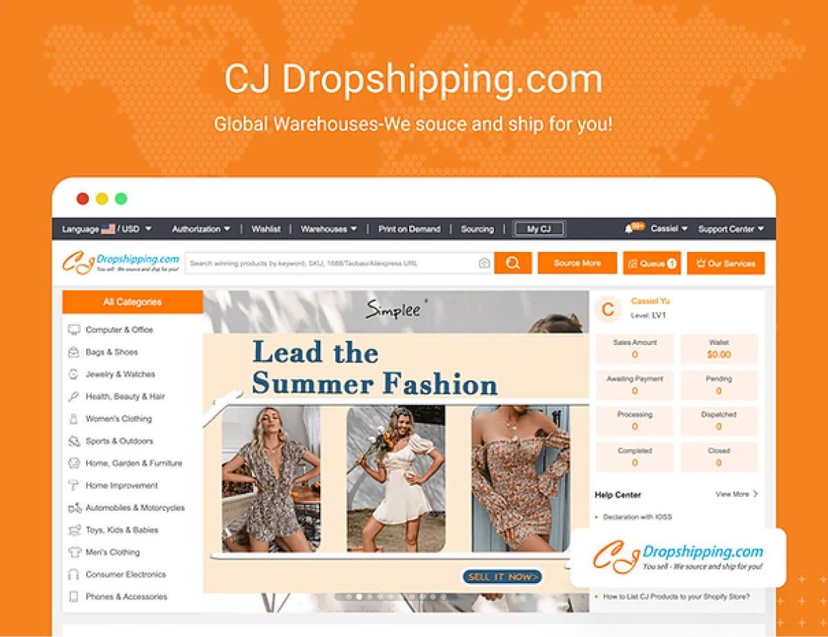 CJDropshipping dropshipping t shirts supplier
