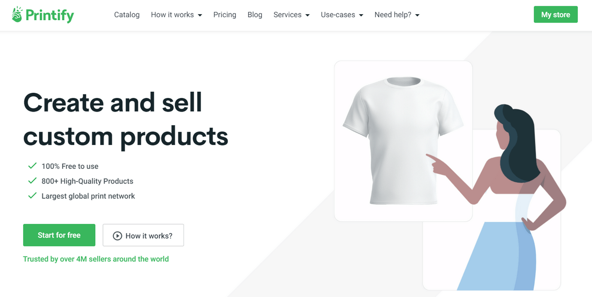 Printify - dropshipping clothing suppliers