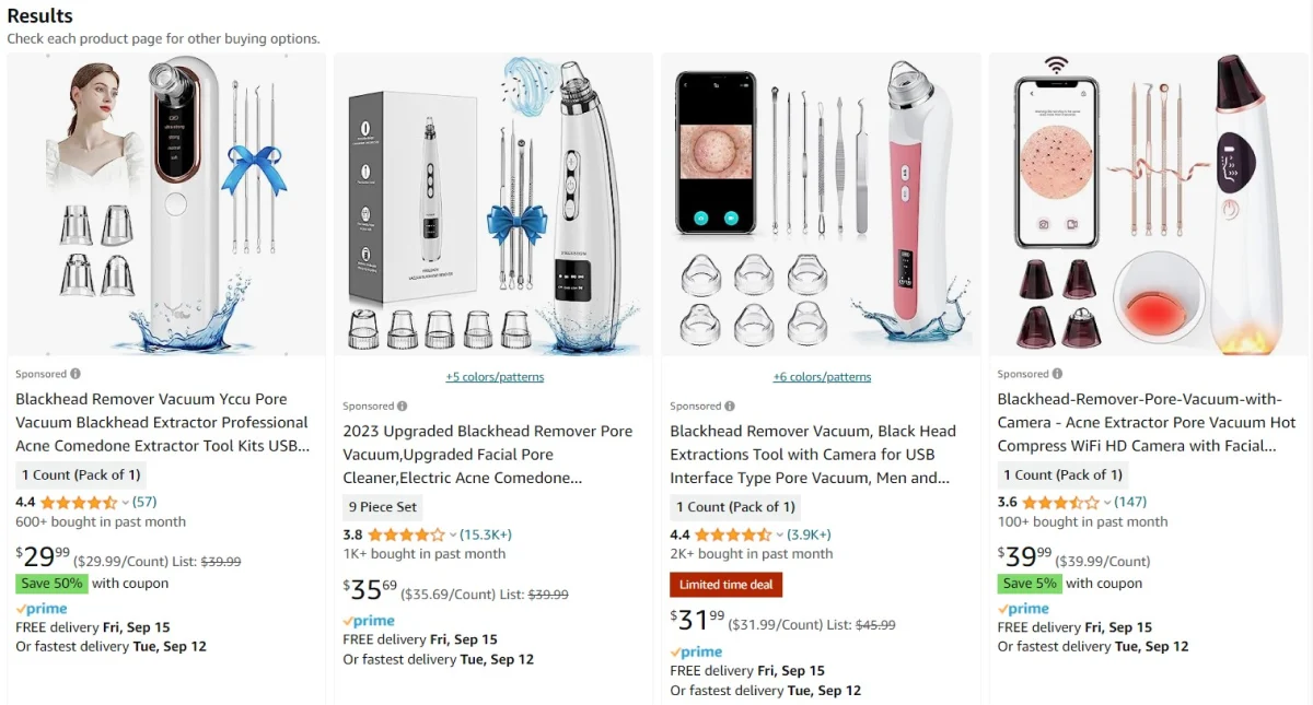 The fourth shoutout in best dropshipping beauty products is blackhead remover
