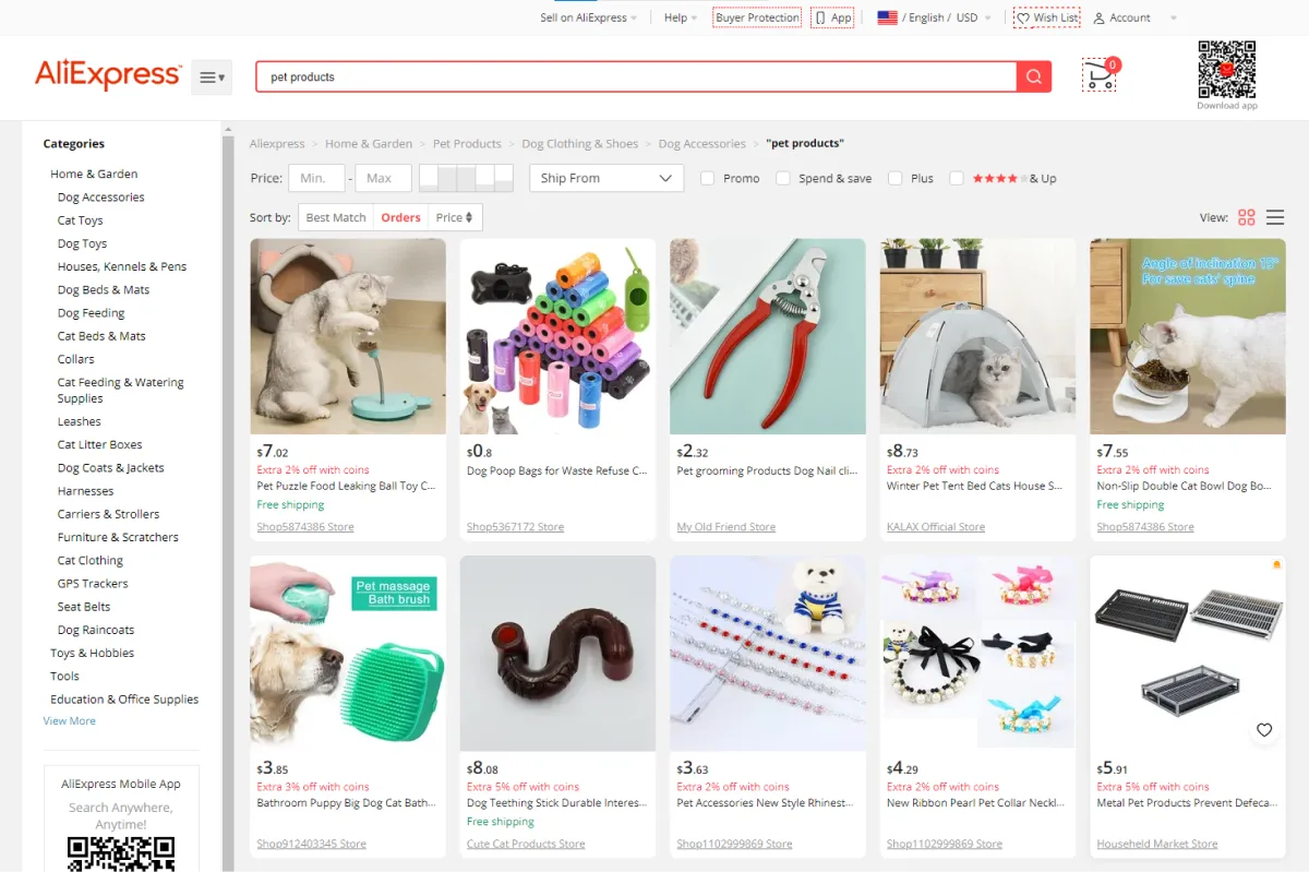 aliexpress - dropshipping pet products suppliers