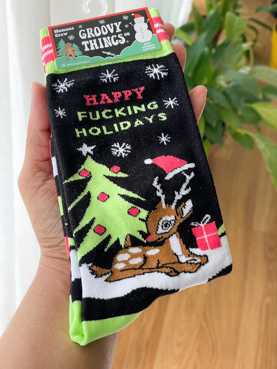 Holiday-themed apparel and accessories
