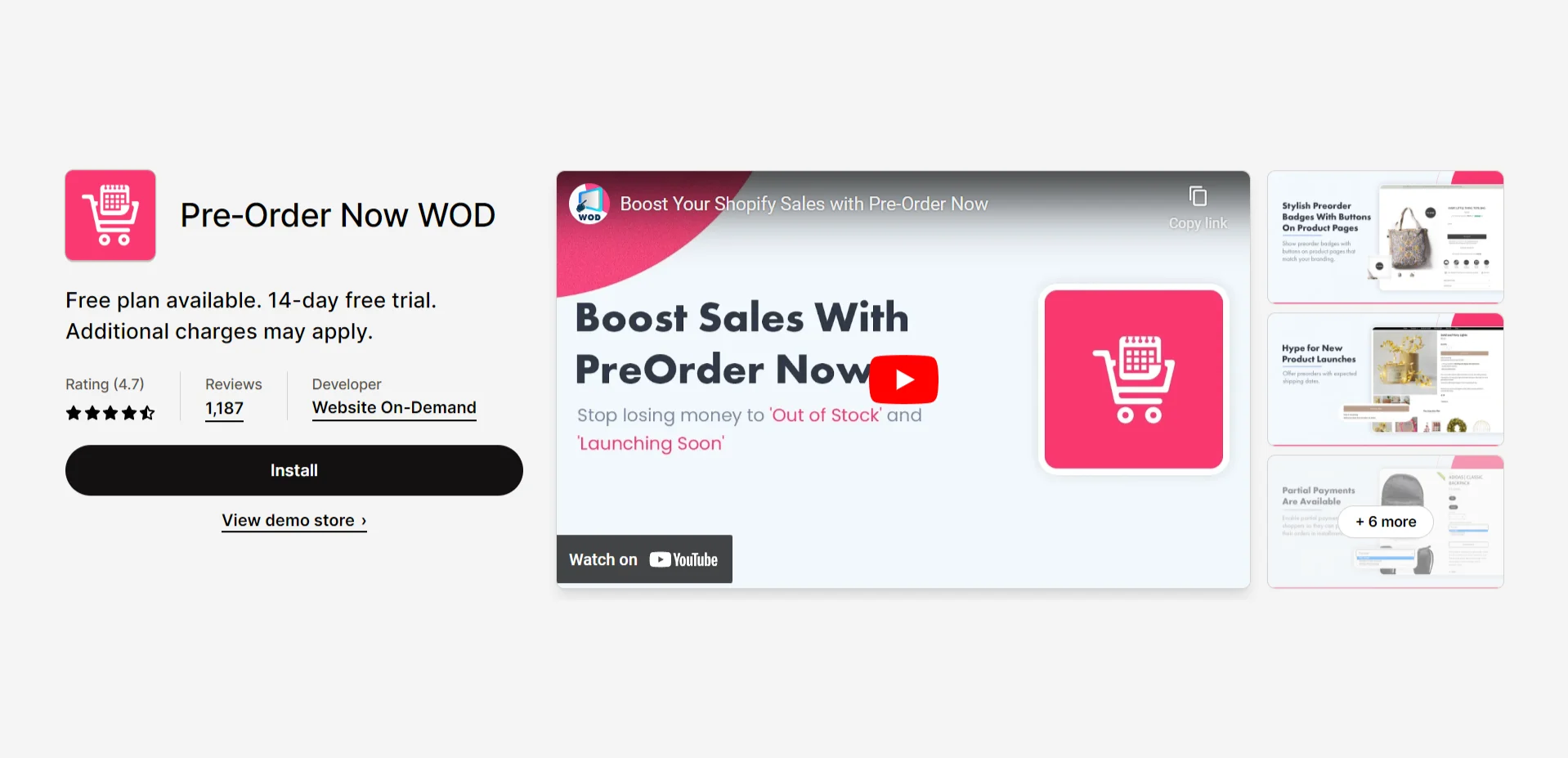 Pre-Oder Now WOD - Shopify Pre Order Apps