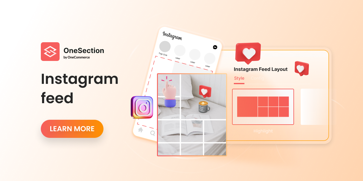 OneSection V1.0.1: Leverage Instagram Feed To Build Your Social Proof