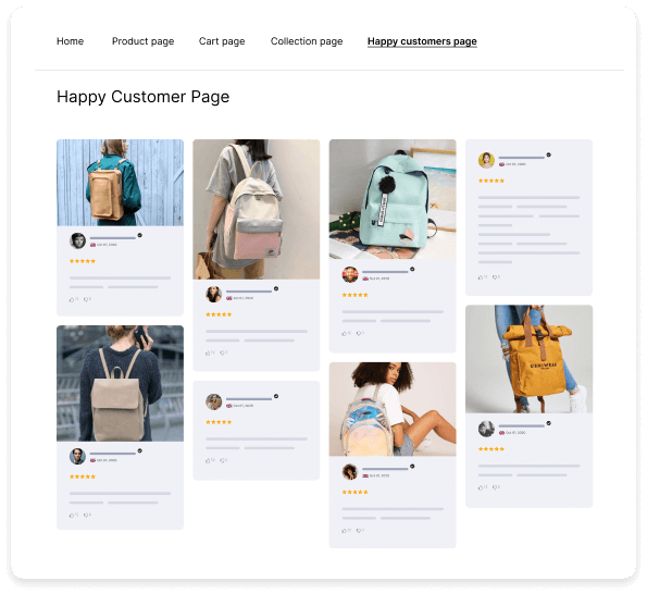 Happy customers page: The clincher