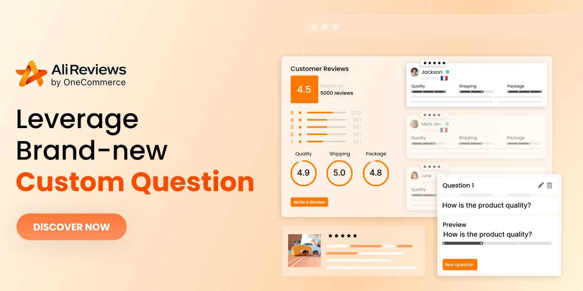 Ali Reviews V7.54:  Level Up Your Review Section With ‘Custom Question’