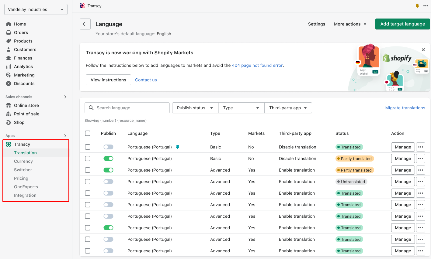 Transcy V4.32.2: Improved Navigation Menu for an Optimal User Experience