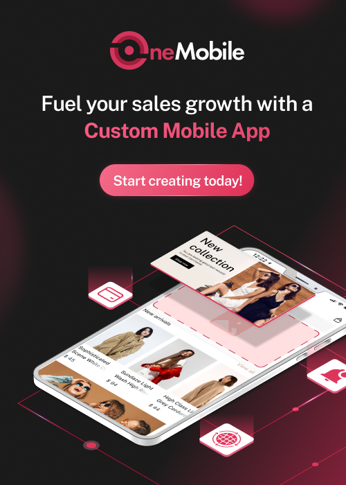 onemobile mobile app builder from onecommerce