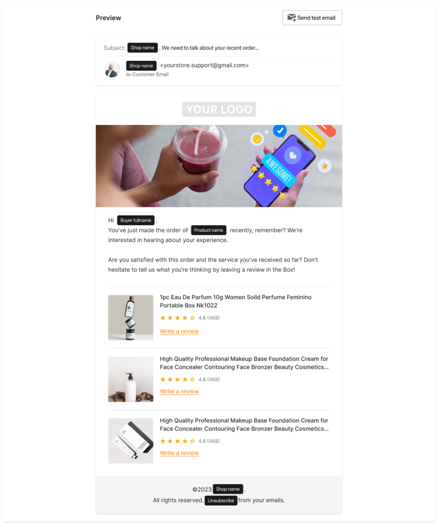 New & Free email templates for requesting reviews