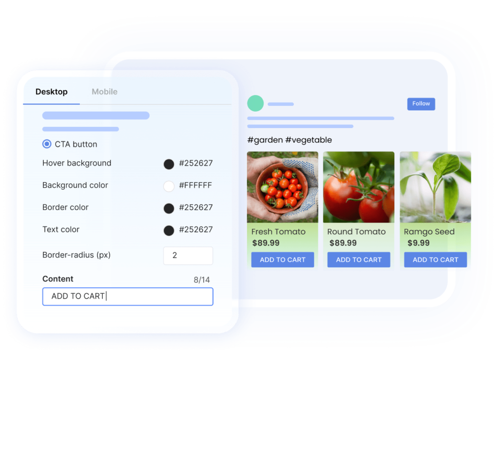 Socialwidget - Add Instagram & Tiktok Feed To Shopify Website 14 Drive decisions with CTA buttons
