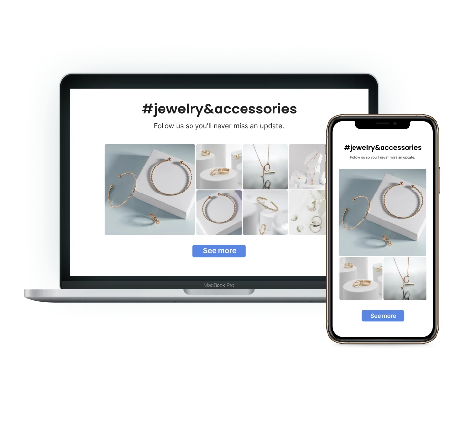 Socialwidget - Add Instagram & Tiktok Feed To Shopify Website 11 Tailor for desktop and mobile separately